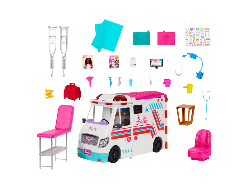 Barbie: Mentőautó játékszett (HKT79)
