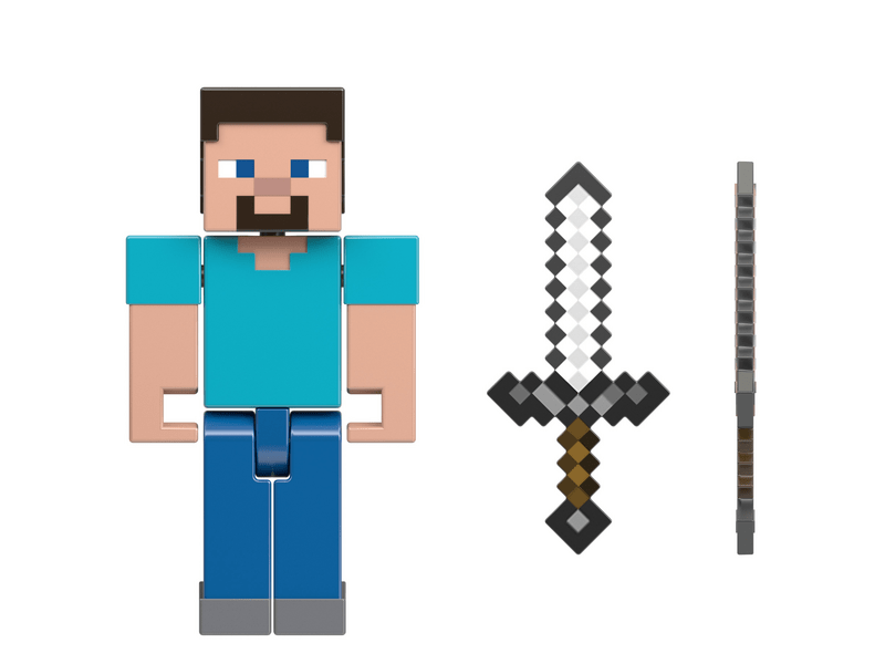 Mattel Minecraft: Craft-A-Block figurák - Steve (HMB17)