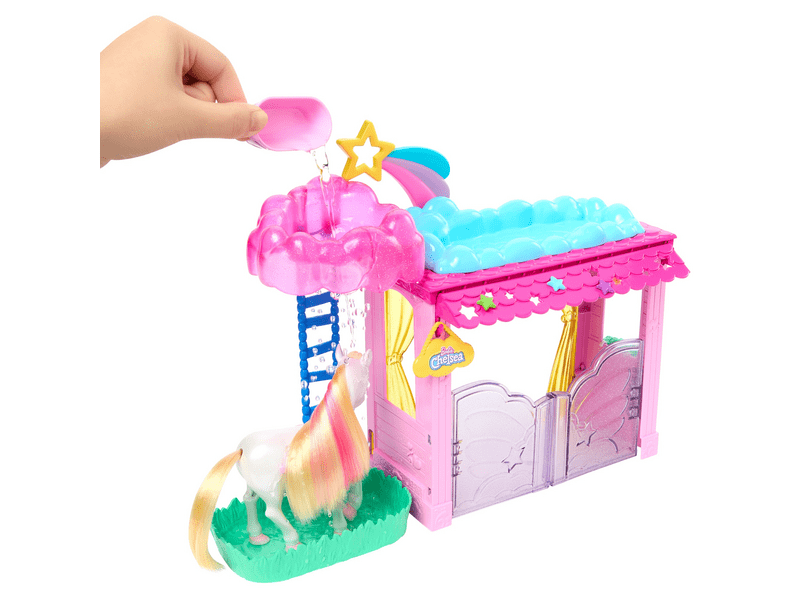 Barbie: A Touch of Magic - Chelsea és pegazus játékszett (HNT67)