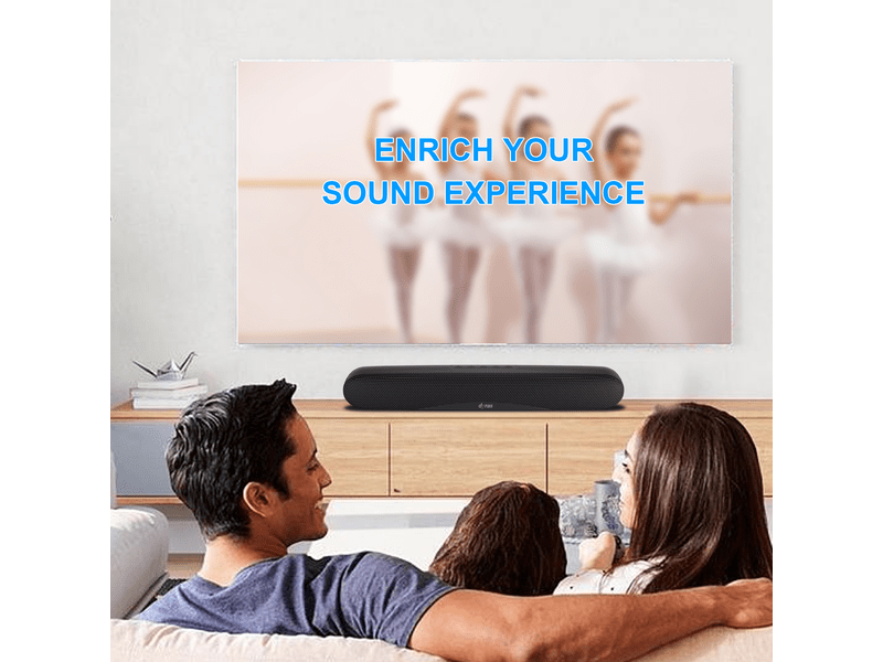 Mini soundbar, Fekete