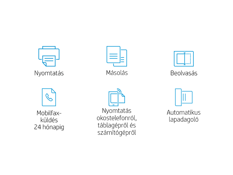 HP DeskJet 4120E multifunkciós színes tintasugaras nyomtató, A4, ADF, Wi-Fi, HP+, 6 hónap Instant Ink (26Q90B)