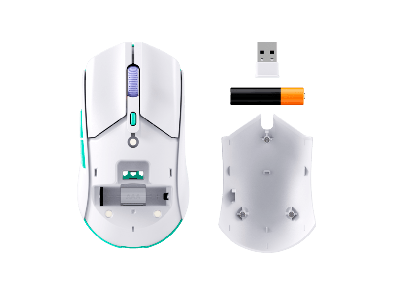 HyperX Pulsefire Haste 2 Core Vezeték nélküli gamer egér, fehér (8R2E7AA)