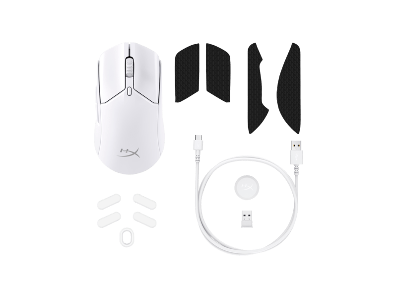 HyperX Pulsefire Haste 2 Gamer egér, fehér