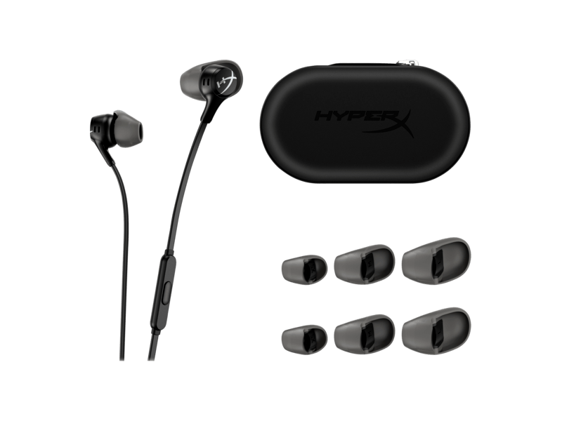 HyperX Cloud Earbuds II Vezetékes gaming fülhallgató, fekete (70N24AA)