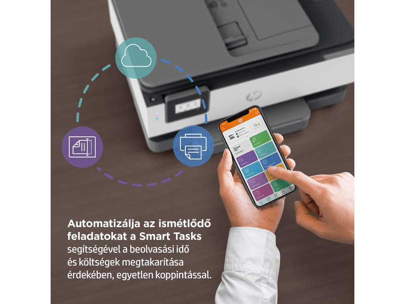 HP Officejet Pro 8012e multifunkciós tintasugraras nyomtató, A4, színes, Wi-Fi, HP+, 6 hónap Instant Ink (228F8B)