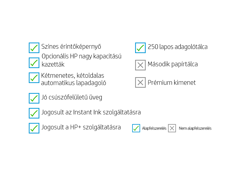 HP Officejet Pro 9010e multifunkciós tintasugraras nyomtató, A4, színes, Wi-Fi, HP+, 6 hónap Instant Ink (257G4B)