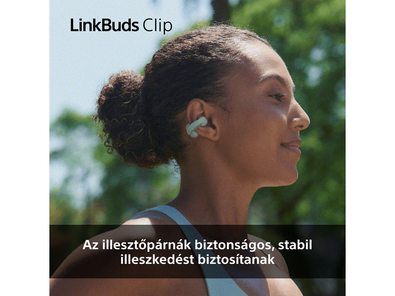 Sony WF-LC900C LinkBuds Clip nyitott fülhallgató, fekete
