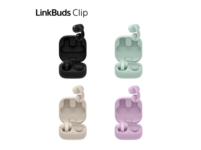 Sony WF-LC900C LinkBuds Clip nyitott fülhallgató, zöld