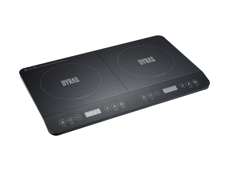 Dyras IC-102BK Indukciós főzőlap, 2 lapos