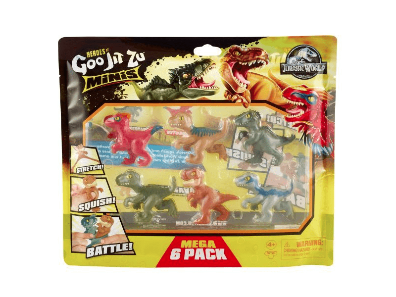 Goo Jit Zu: Jurassic World rastezljivi mini set, 6 komada (42543)