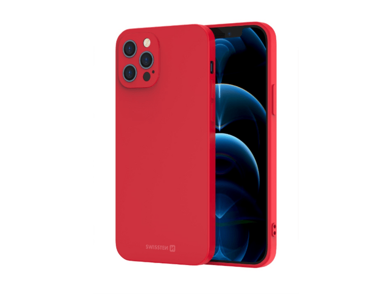 Swissten Soft Joy szilikon tok iPhone 14 Pro Max, piros