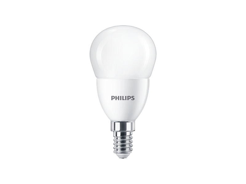 Philips led izzó e14/60w/matt kisgömb 212587