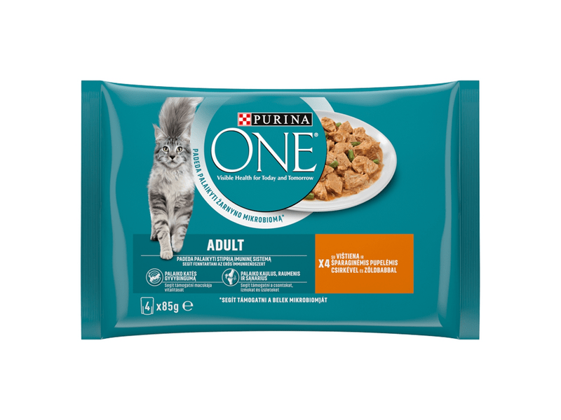 Purina one alutasak macskáknak csirke és zöldbab 4x85 g