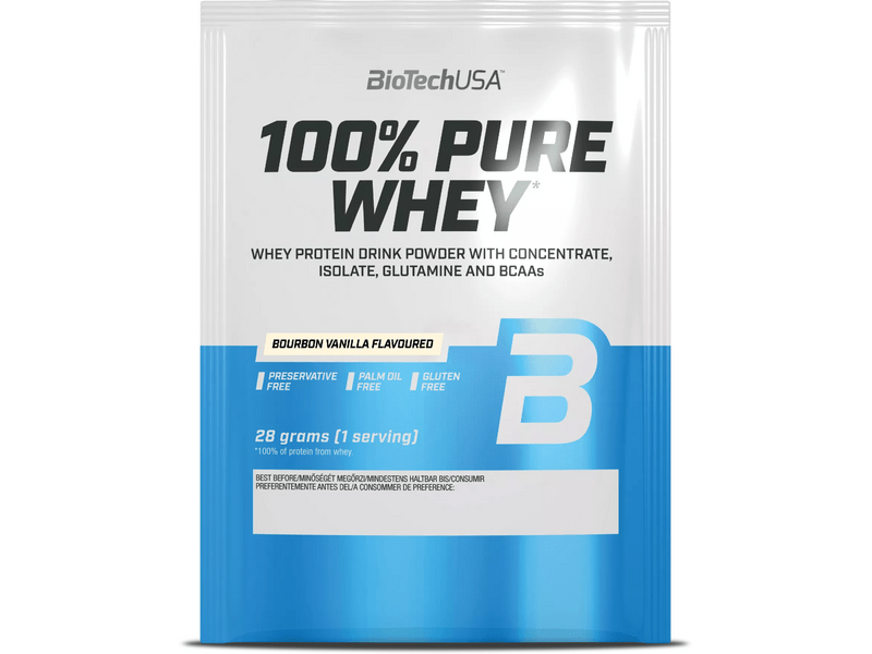 BioTechUSA 100% Pure Whey 28g, bourbon vanília