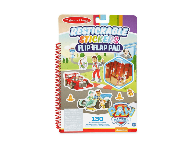 Melissa & Doug kreatív játék, újrahasználható matrica füzet, mancs őrjárat - küldetések