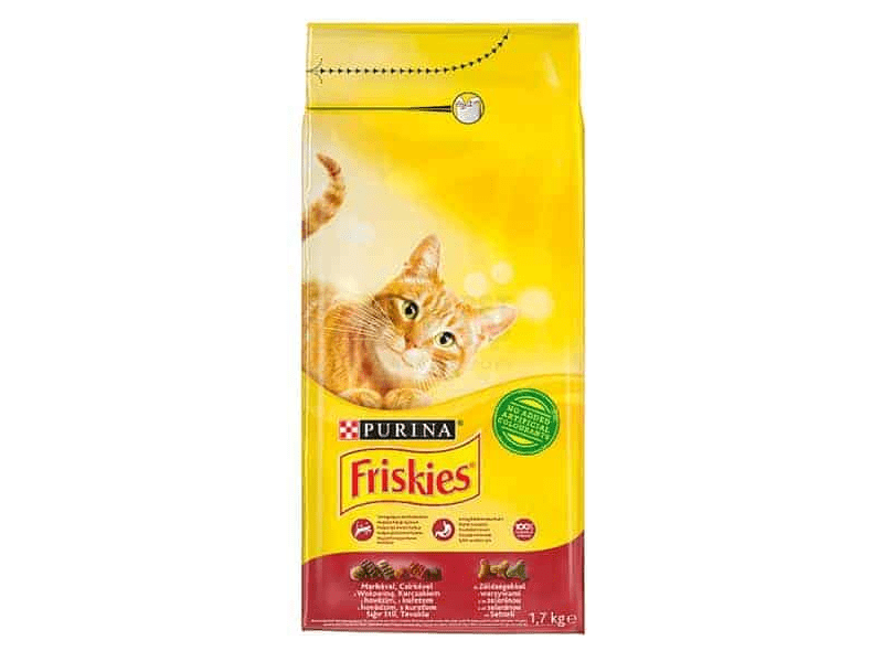 Friskies Marhával, csirkével és hozzáadott zöldségekkel 1,7kg