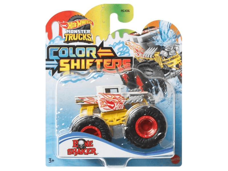 Hot Wheels: Monster Trucks színváltós kisautó - Bone Shaker (HGX07)