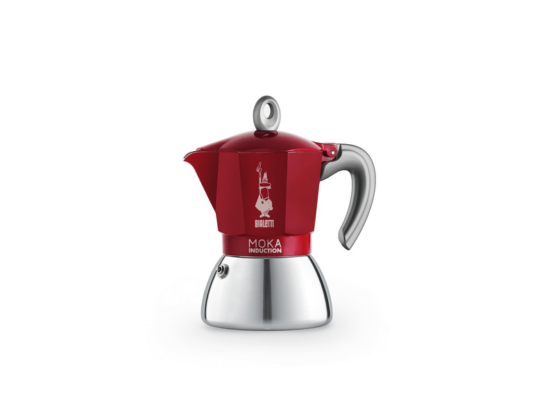 Bialetti Moka Induction kotyogós kávéfőző 6 adag, piros (6946)