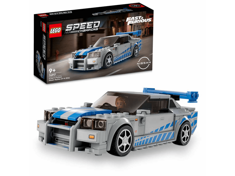 LEGO® Speed Champions 2 Fast 2 Furious Nissan Skyline GT-R (R34) (76917)