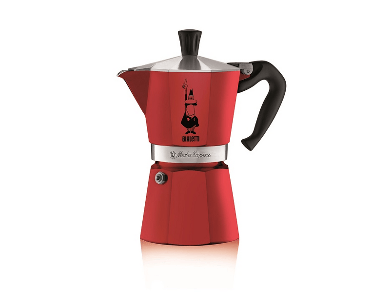 Bialetti Moka Express kotyogós kávéfőző 6 adag, piros (4943)