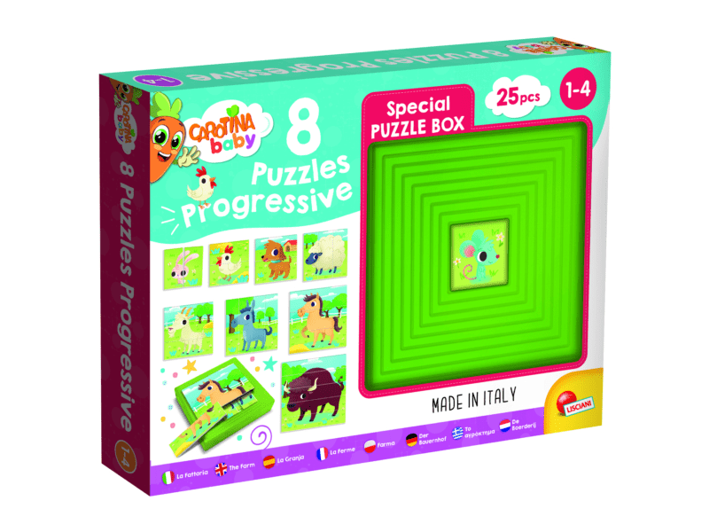 Carotina baby progresszív puzzle - farm állatok (LIS 95483)