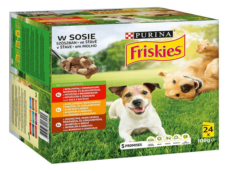 Friskies szószos válogatás kutyáknak 24x100g