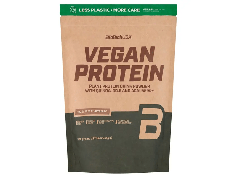 BioTechUsa Vegan Protein, 500g, mogyoró