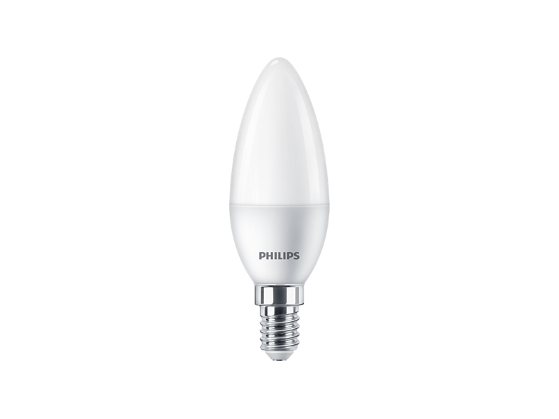Philips LED izzó E14/40W/matt gyertya 214397