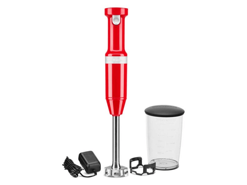 KitchenAid vezeték nélküli botmixer, piros (5KHBBV53EER)