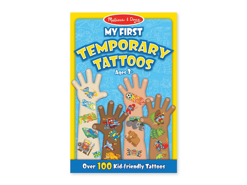 Melissa & Doug tetoválás, fiú