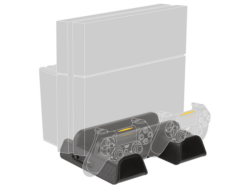 Konix - MYTHICS PS4 Konzol hűtő + Töltő állomás + Játék tartó