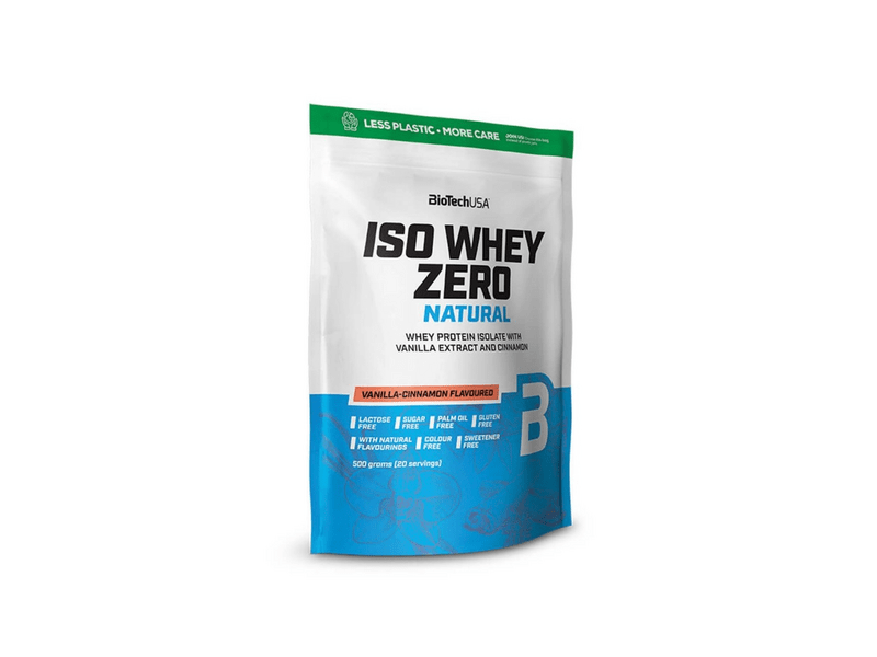 BioTechUSA Iso Whey Zero Laktózmentes Vanília-fahéj ízű fehérjepor - 500 g