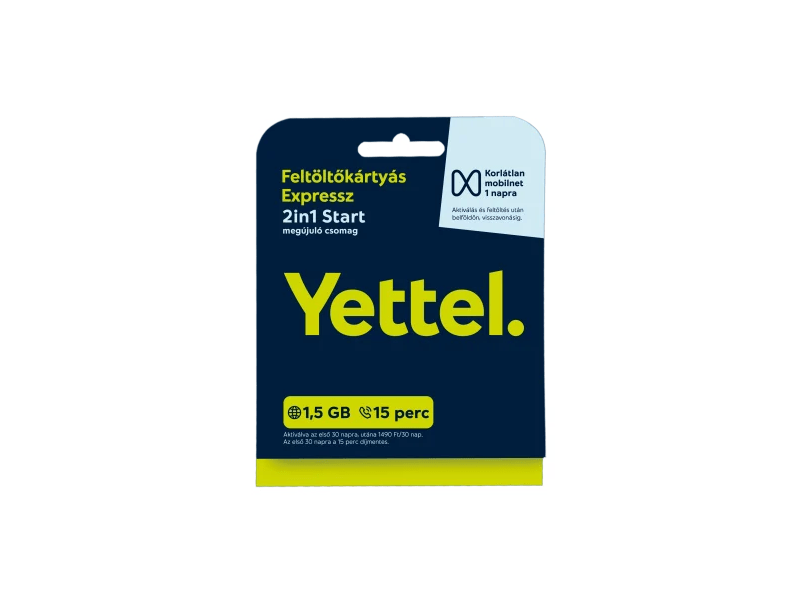 Yettel Expressz 2in1 Start csomag