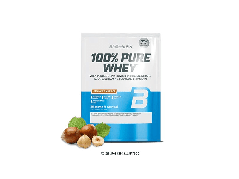 BioTechUSA 100% Pure Whey 28g, mogyoró