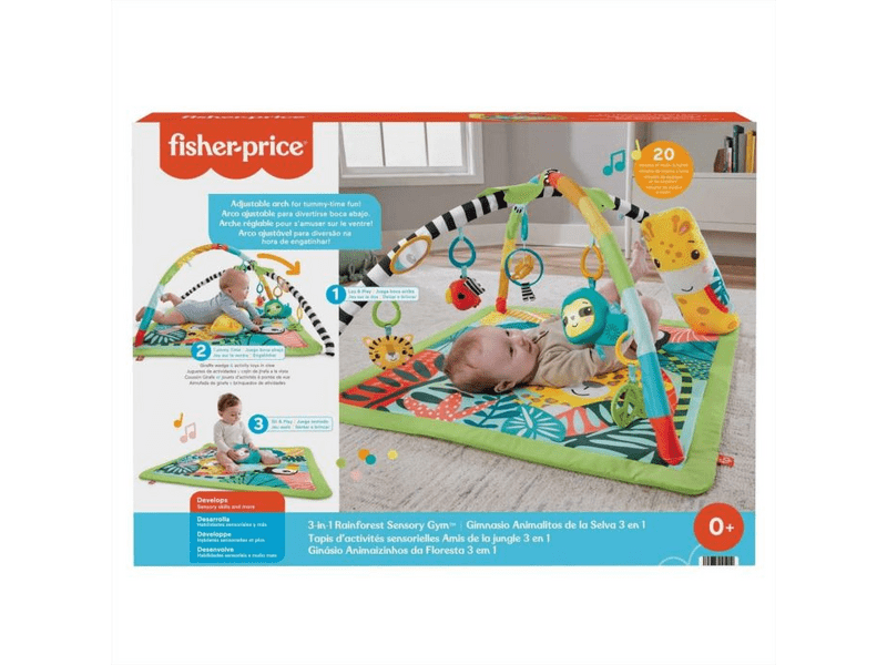 Fisher-Price 3 az 1-ben esőerdős játszószőnyeg (HJW08)