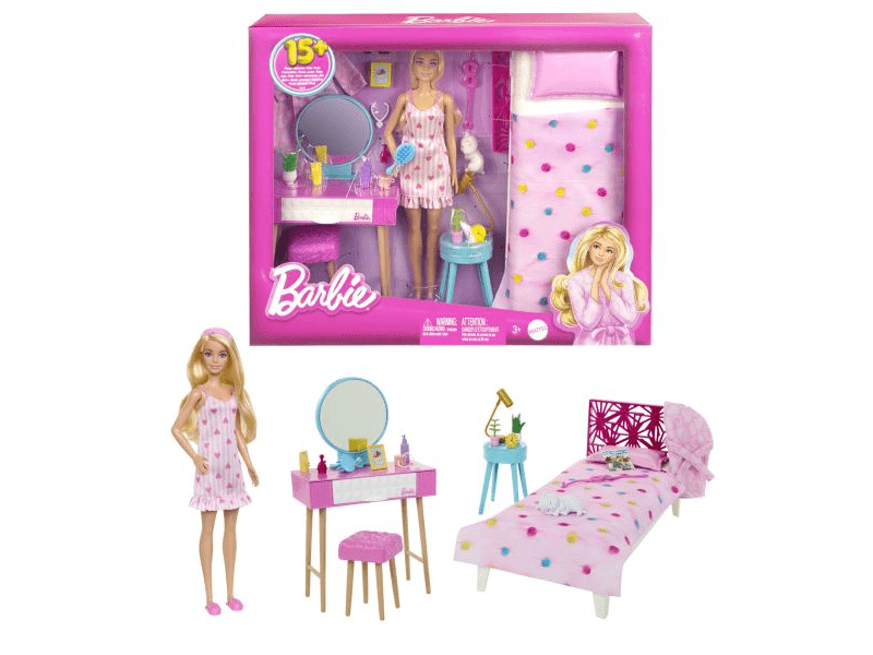 Barbie, a film: Barbie hálószoba játékszett (HPT55)
