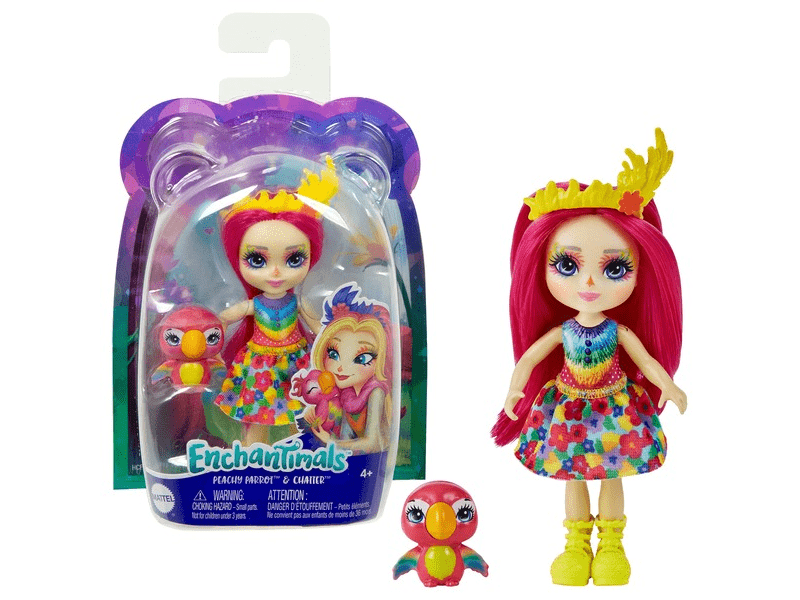 Enchantimals: Kistesó baba és állatka - Papagáj