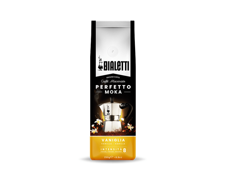 Bialetti Moka Perfetto Vanília ízű őrölt kávé, 250g