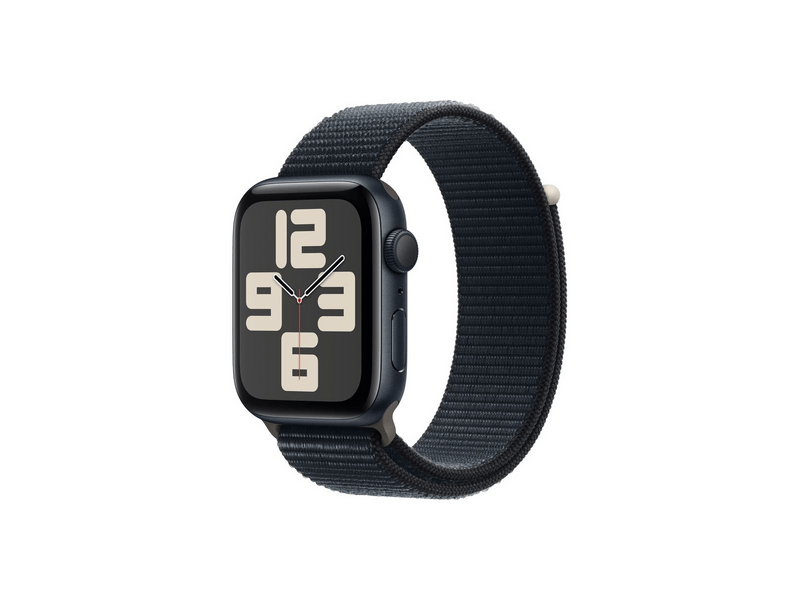Apple Watch SE (2023) GPS – 44 mm éjfekete alumíniumtok, éjfekete sportpánt (MREA3QH/A)