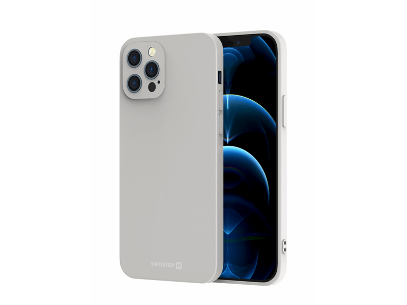 Swissten Soft Joy szilikon tok iPhone 14, szürke