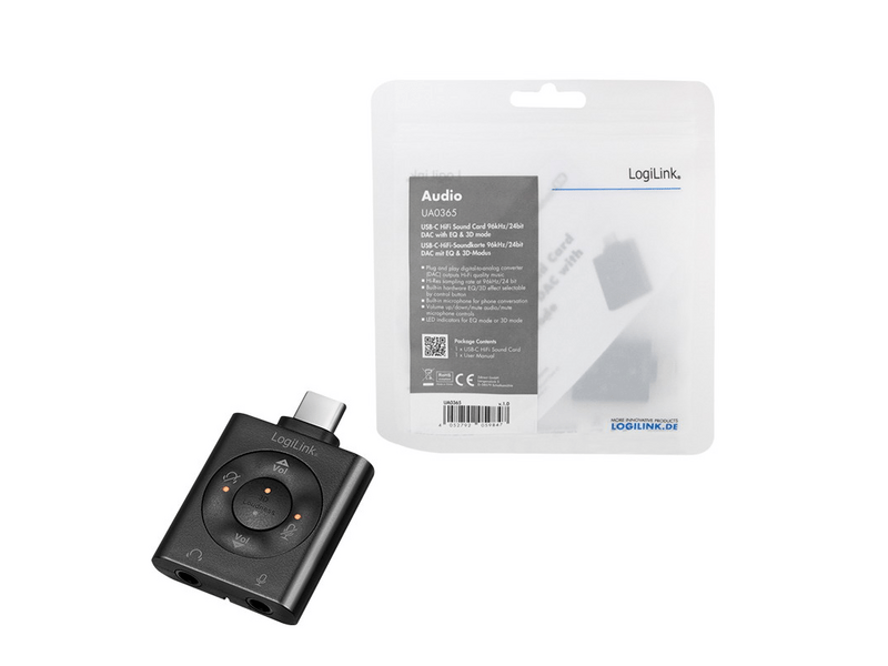 Logilink USB 3.2 audioadapter EQ-val, UA0365