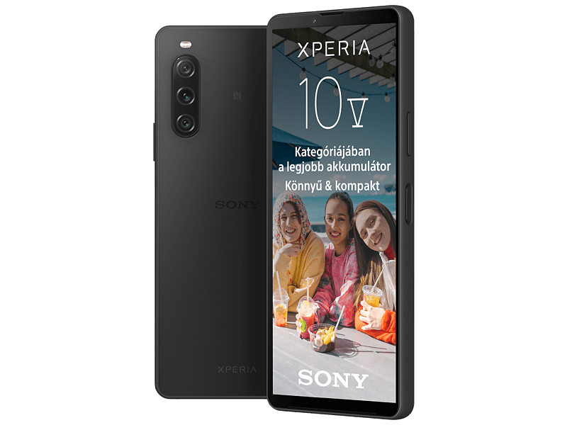 Sony Xperia 10 V 6/128GB Okostelefon, Fekete