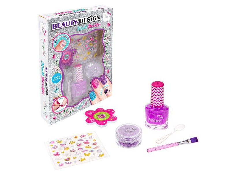Lukky: Csillámos manikűrkészlet, lila (T20735)