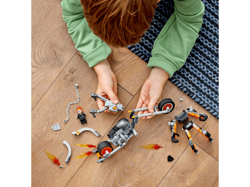 LEGO® Super Heroes Szellemlovas robot és motor (76245)