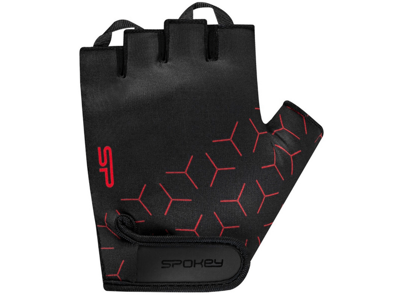 Spokey Ride red férfi kerékpár kesztyű, XL (42609)