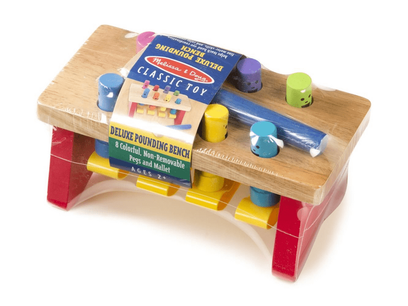 Melissa & Doug fa készségfejlesztő játék, kalapálós asztal