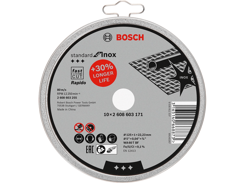 Bosch Standard for Inox Rapido rezni disk 10 kom (2608603255)