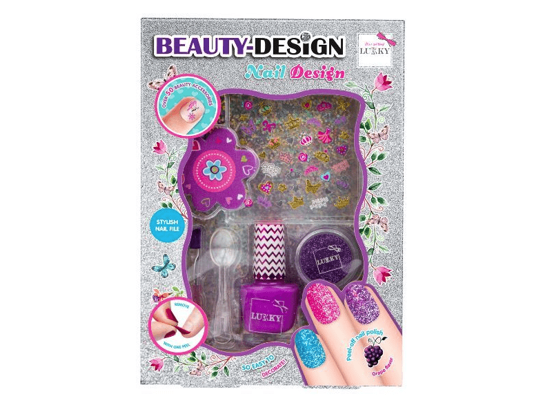 Lukky: Csillámos manikűrkészlet, lila (T20735)