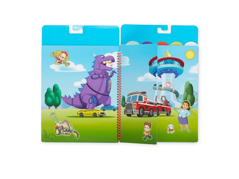 Újrahasználható matrica füzet, mancs őrjárat - a nagy mentőakció