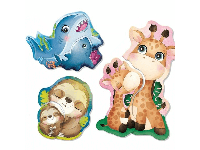 Montessori baby touch állatok puzzle (LIS 92673)